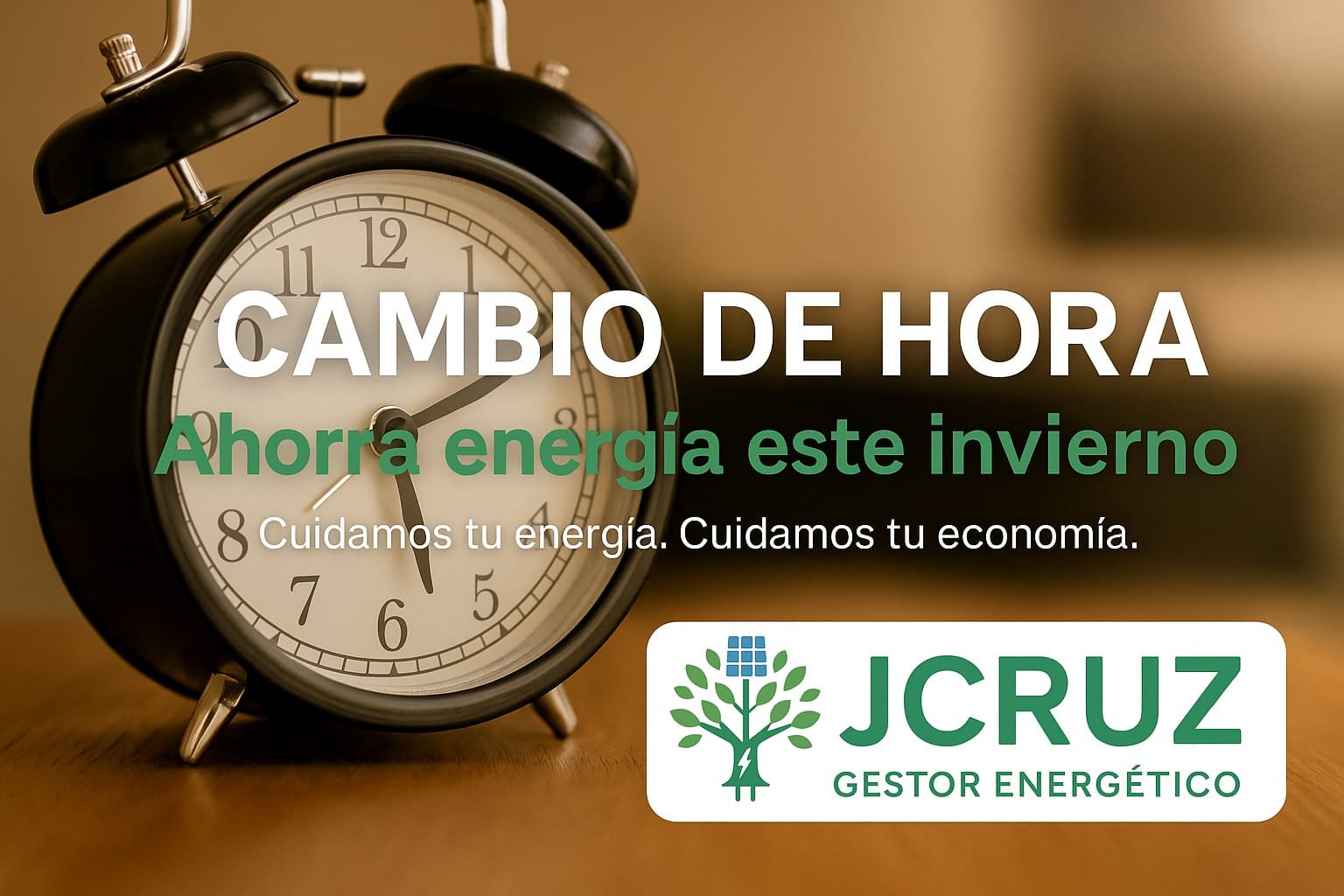 🕒 Cambio de hora: cómo afecta a tu consumo energético este fin de semana